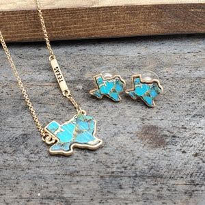 Texas Jewelry Jewelry - Texas Necklace & Earrings Texas Jewelry Jewelry - Texas Necklace & Earrings